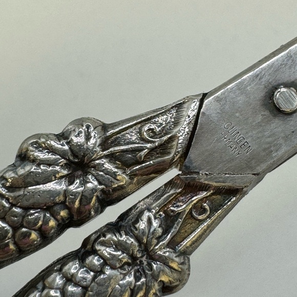 Vintage Solingen Germany Silverplate Sewing Embroidery Scissors Eisenburg-Lozano - Picture 11 of 12